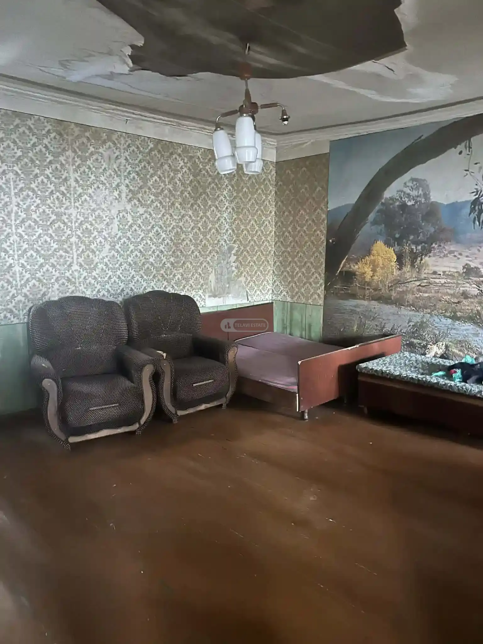 ძველი სახლი დიდი ეზოთი, თელავში